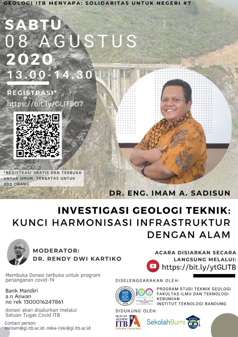 Program Studi Teknik Geologi Fakultas Ilmu Dan Teknologi Kebumian Webinar Geologi ITB Menyapa