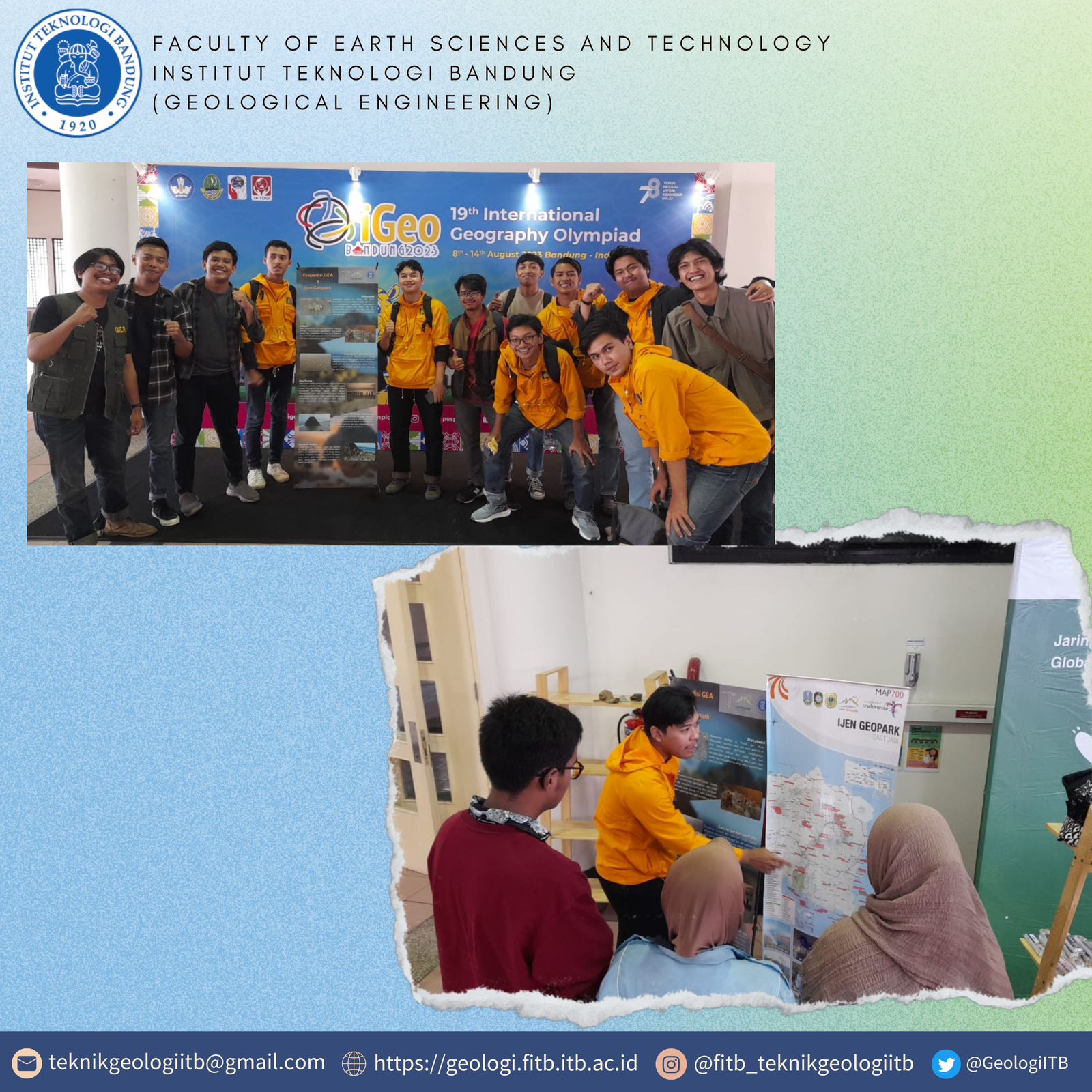 Program Studi Teknik Geologi Fakultas Ilmu Dan Teknologi Kebumian IGeo Expo International